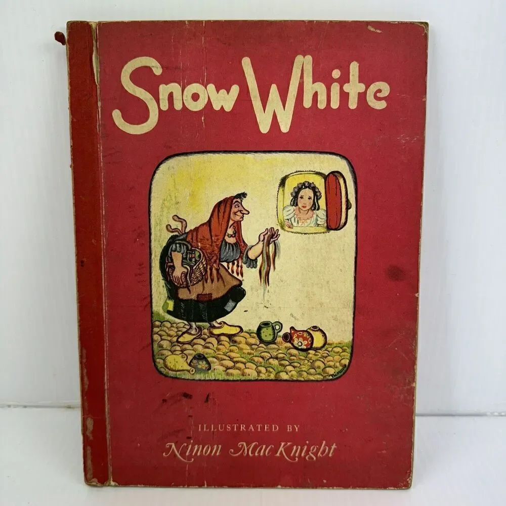 1946 Walt Disney Snow White Book Ninon MacKnight Vintage Hardcover Classic